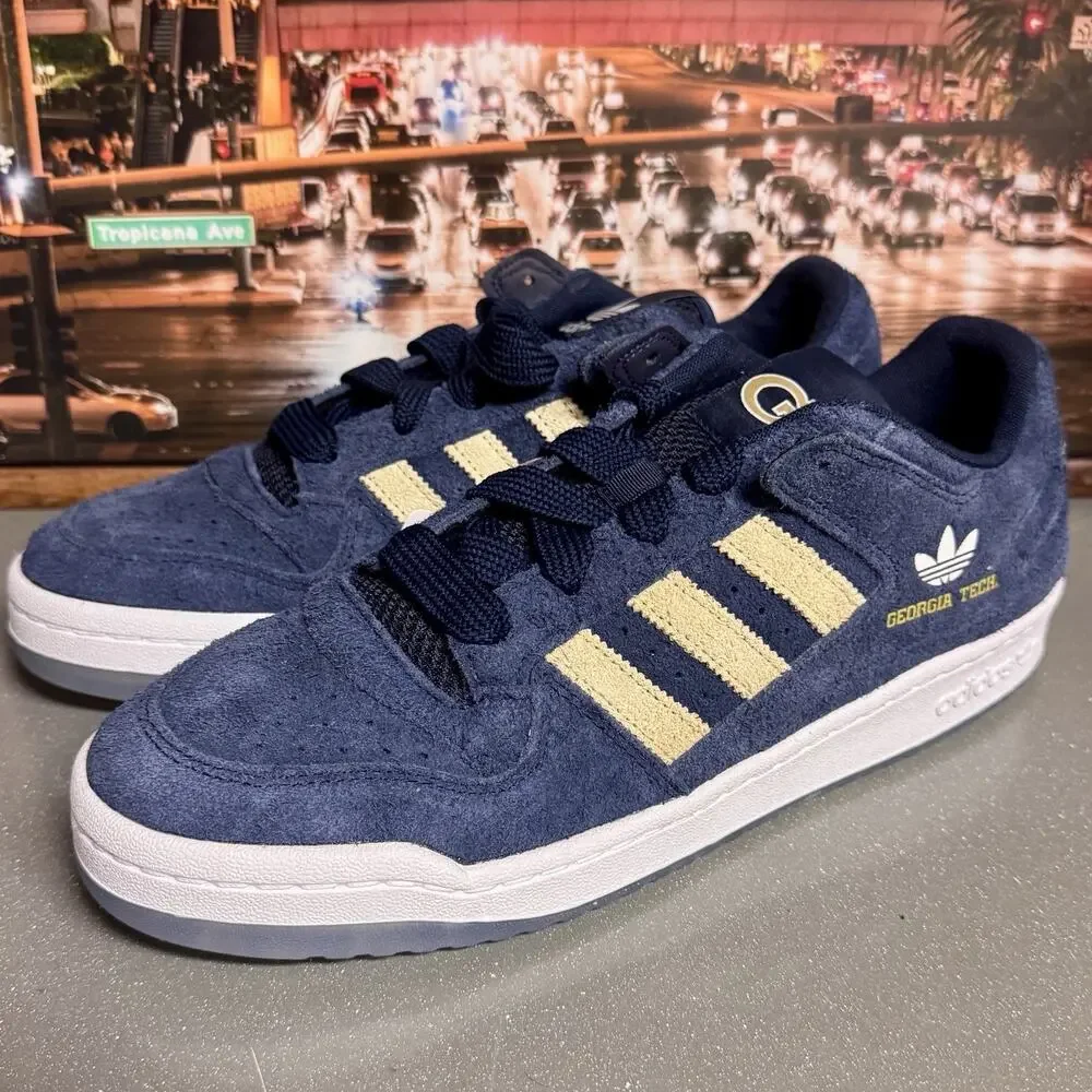 adidas Forum Low Georgia Tech Yellow Jackets Men’s 11 Sneakers Casual Shoes NCAA